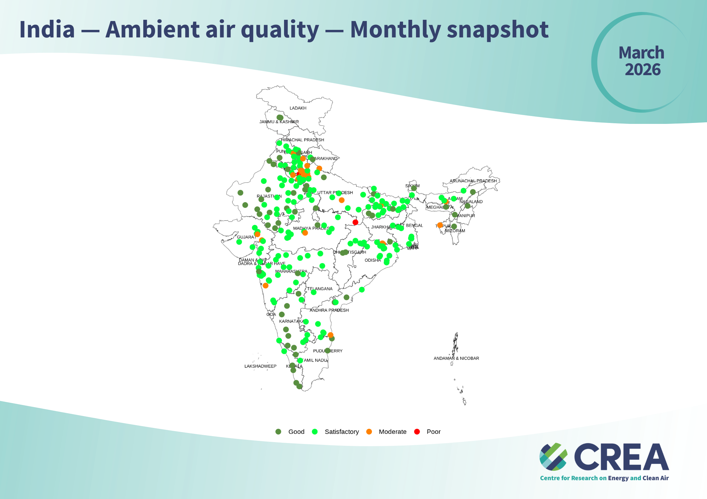 NCAP FY 2025 2026 Progress And March Ambient Air Quality Snapshot For IN AQ Snapshot 03.2026 